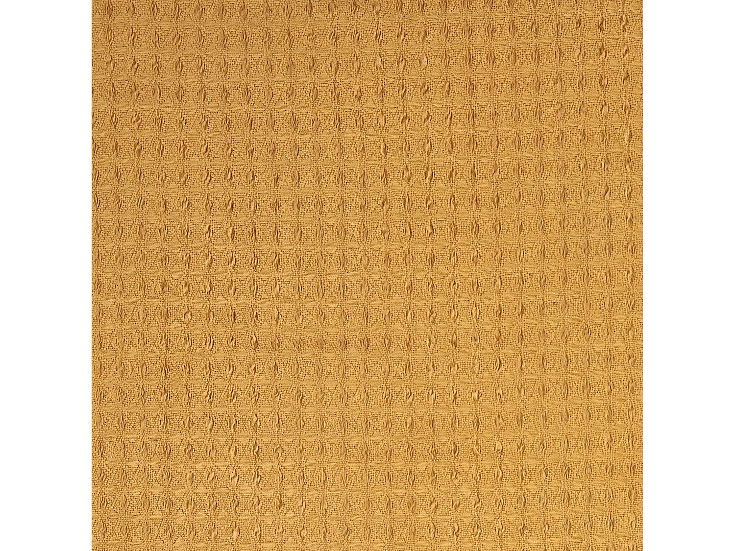 Jete De Canape Gaufre Ocre 120x150cm Marron