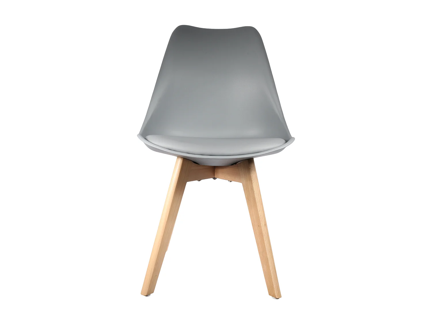 Chaise Scandinave Coque Rembourree Gris Gris