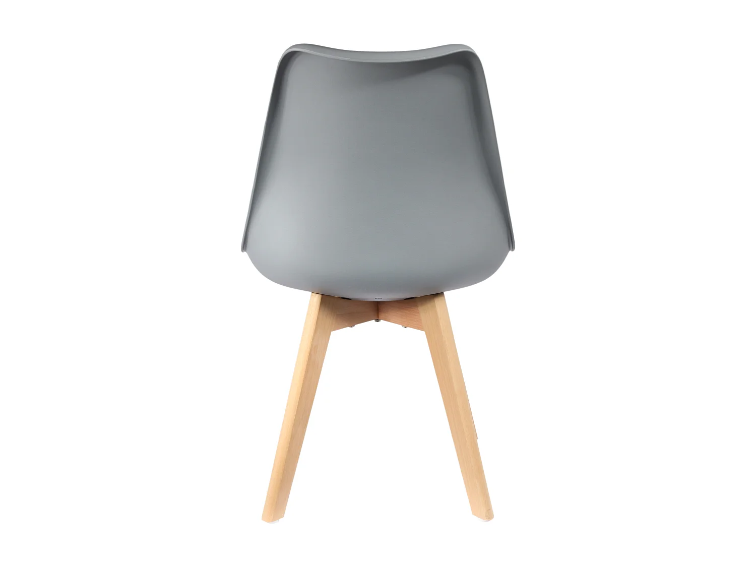 Chaise Scandinave Coque Rembourree Gris Gris