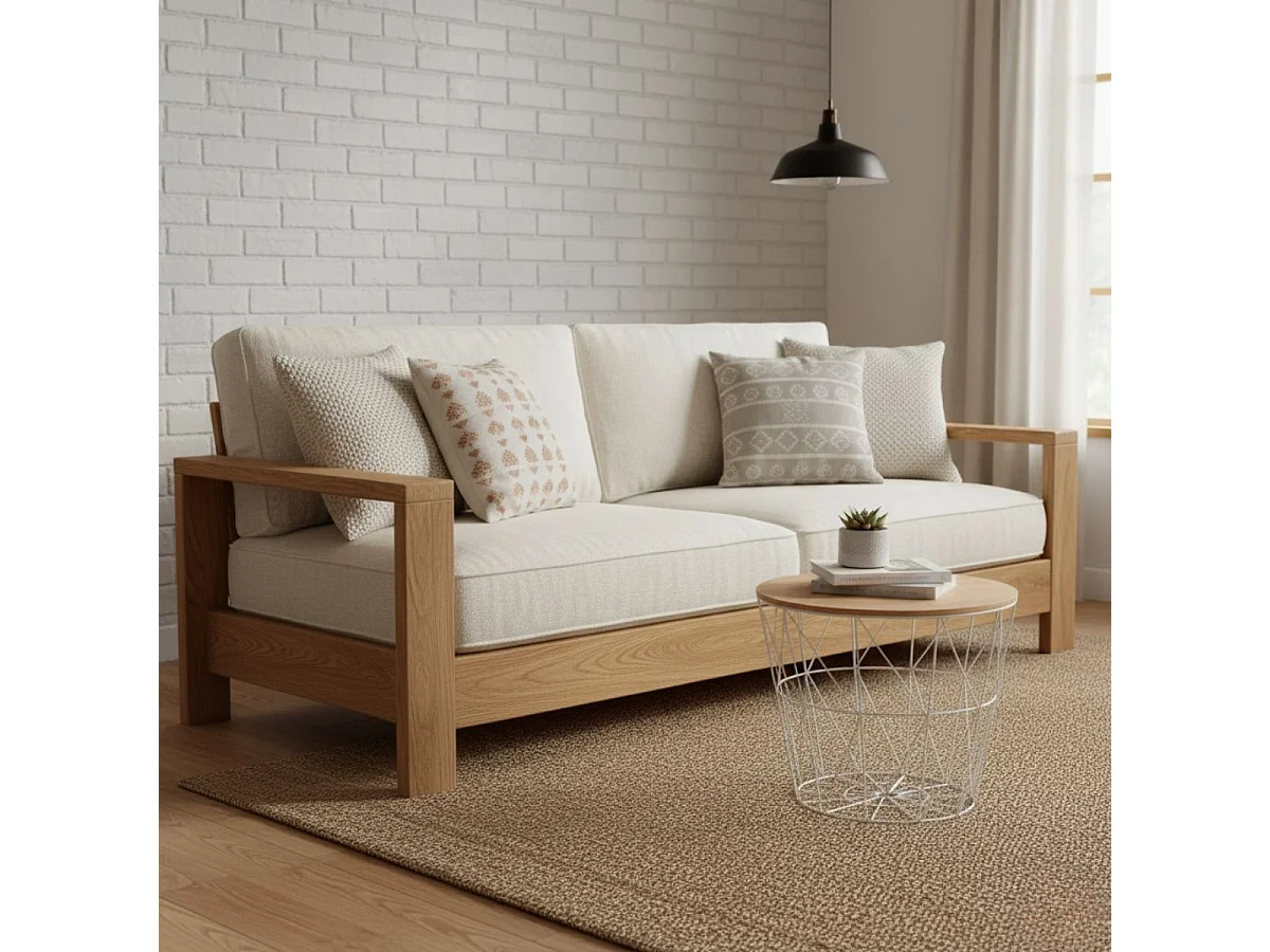 Table d'Appoint Design "Kumi" 30cm Blanc