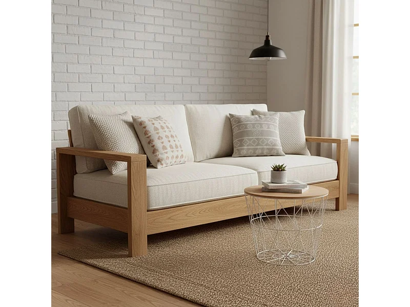 Table d'Appoint Design "Kumi" 30cm Blanc