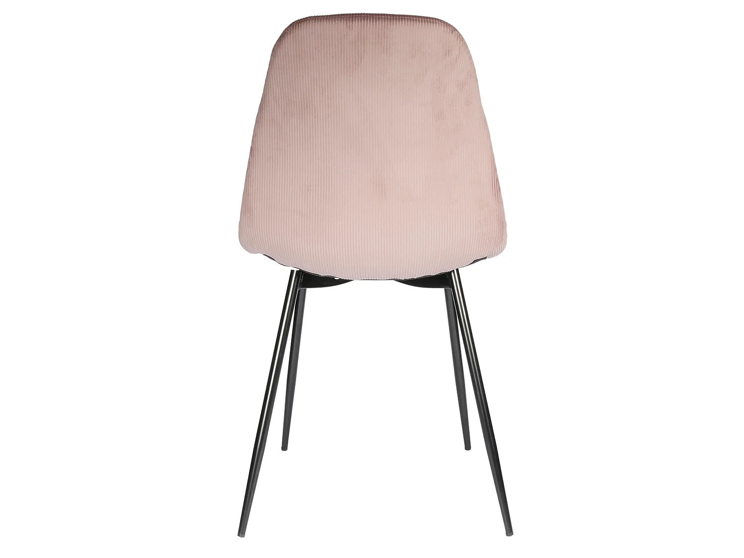 Lot de 4 Chaises - HOME DECO FACTORY - Giulia - Velours Côtelé - Roses