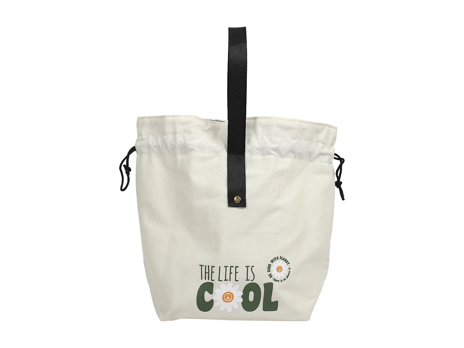 Sac Fraicheur En Coton Blanc, Vert