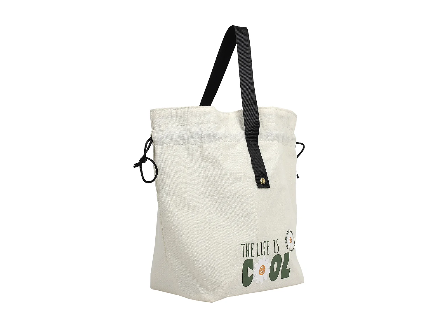 Sac Fraicheur En Coton Blanc, Vert