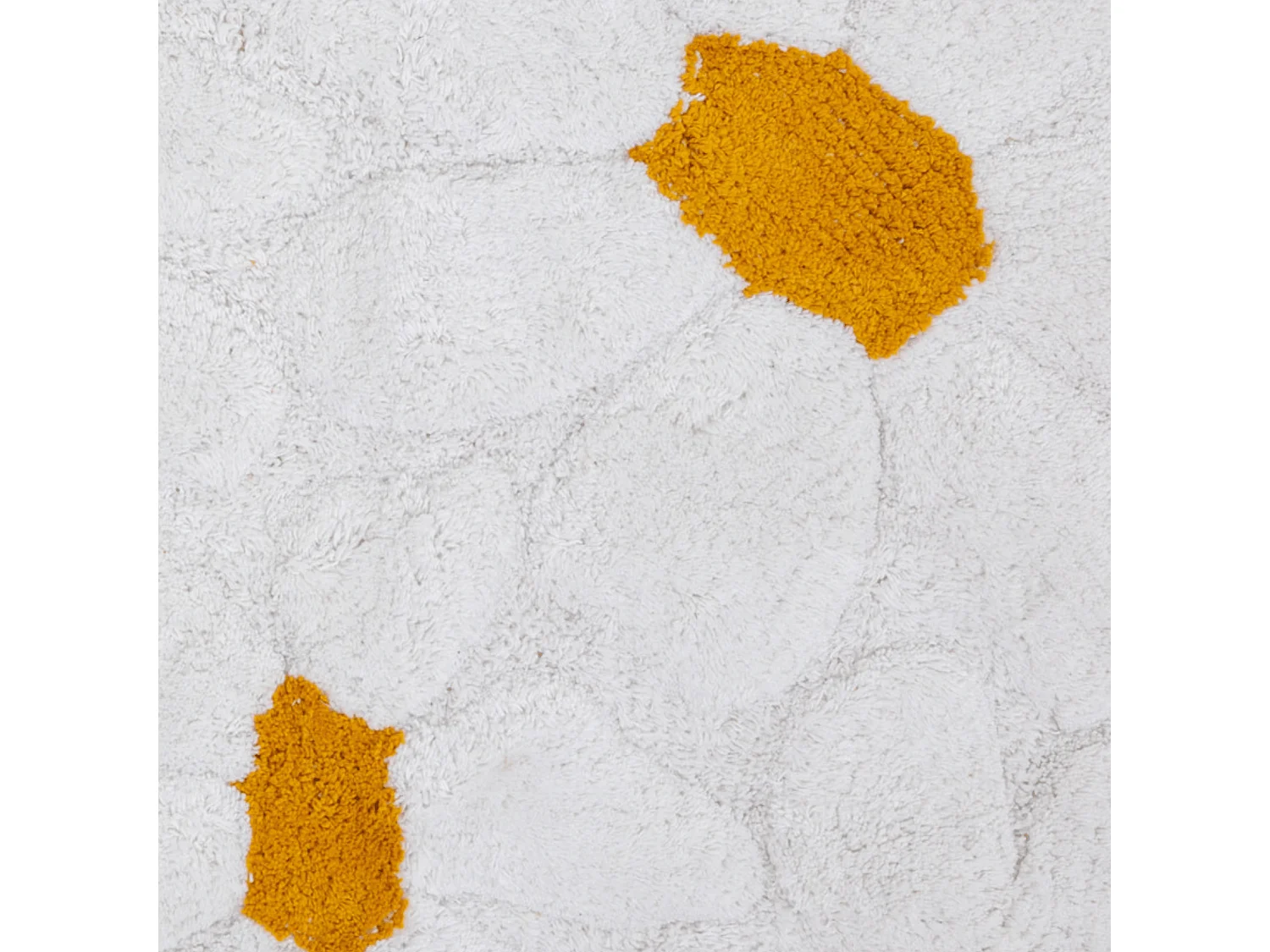 Tapis Déco Tufté "Daisy" 60x90cm Blanc