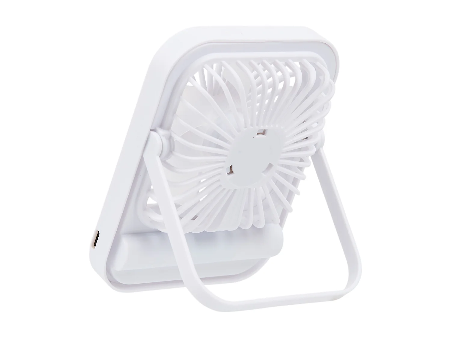 Ventilateur Portable Compact Et Rechargeable Blanc