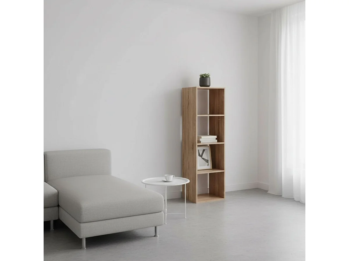 Étagère 4 Cases "Mix N Modul" 134cm Naturel