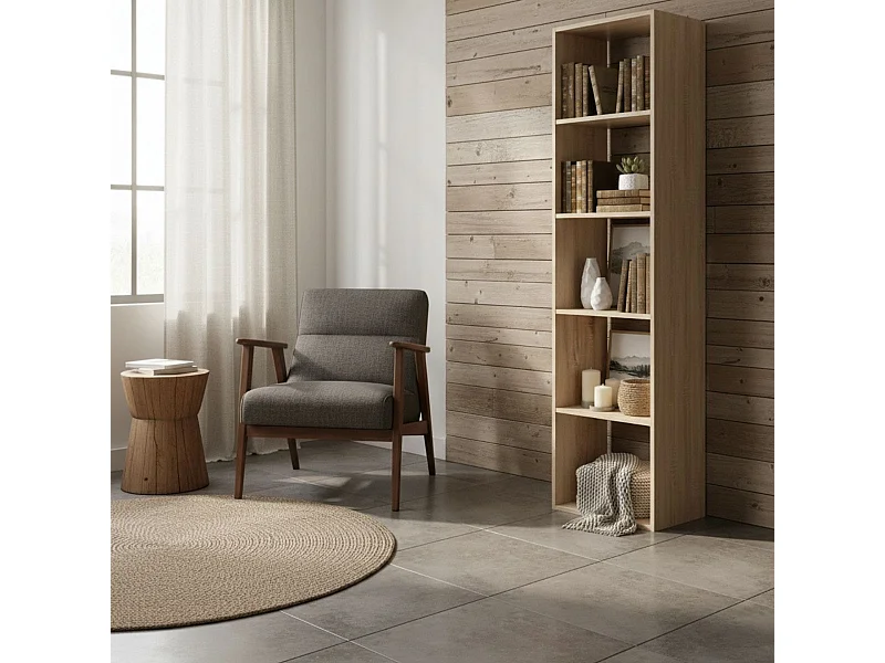 Étagère 4 Cases "Mix n'Modul" 134cm Naturel