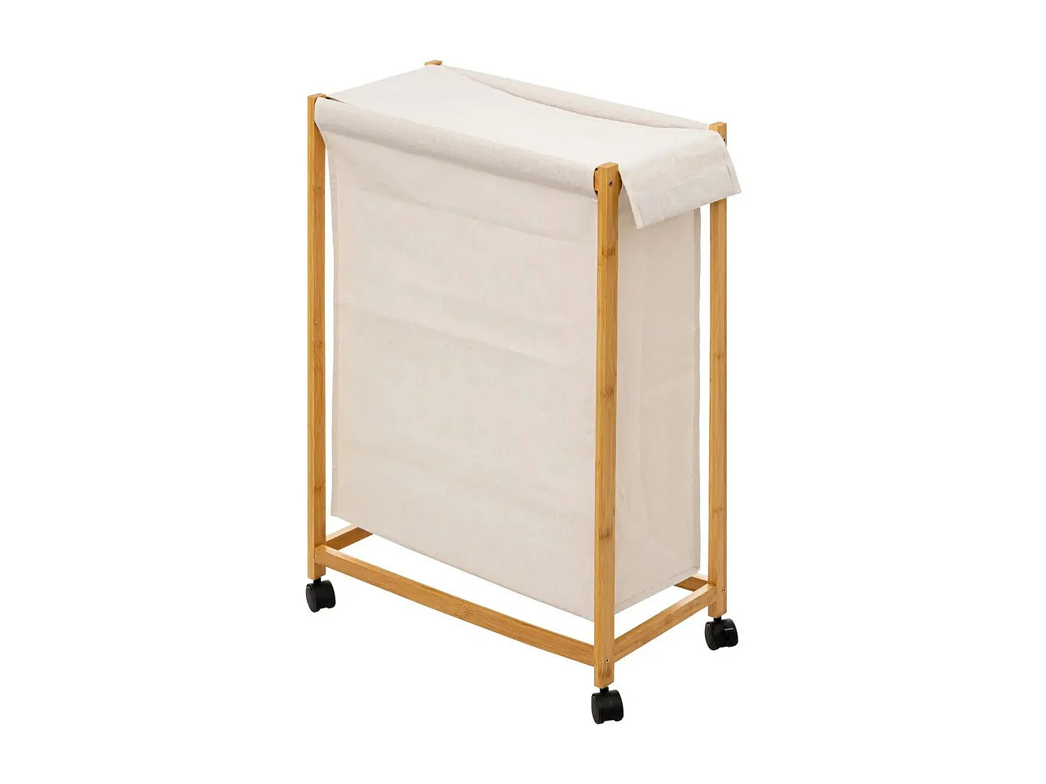 Wäschekorb auf Rollen 55 x 28 x 80 cm