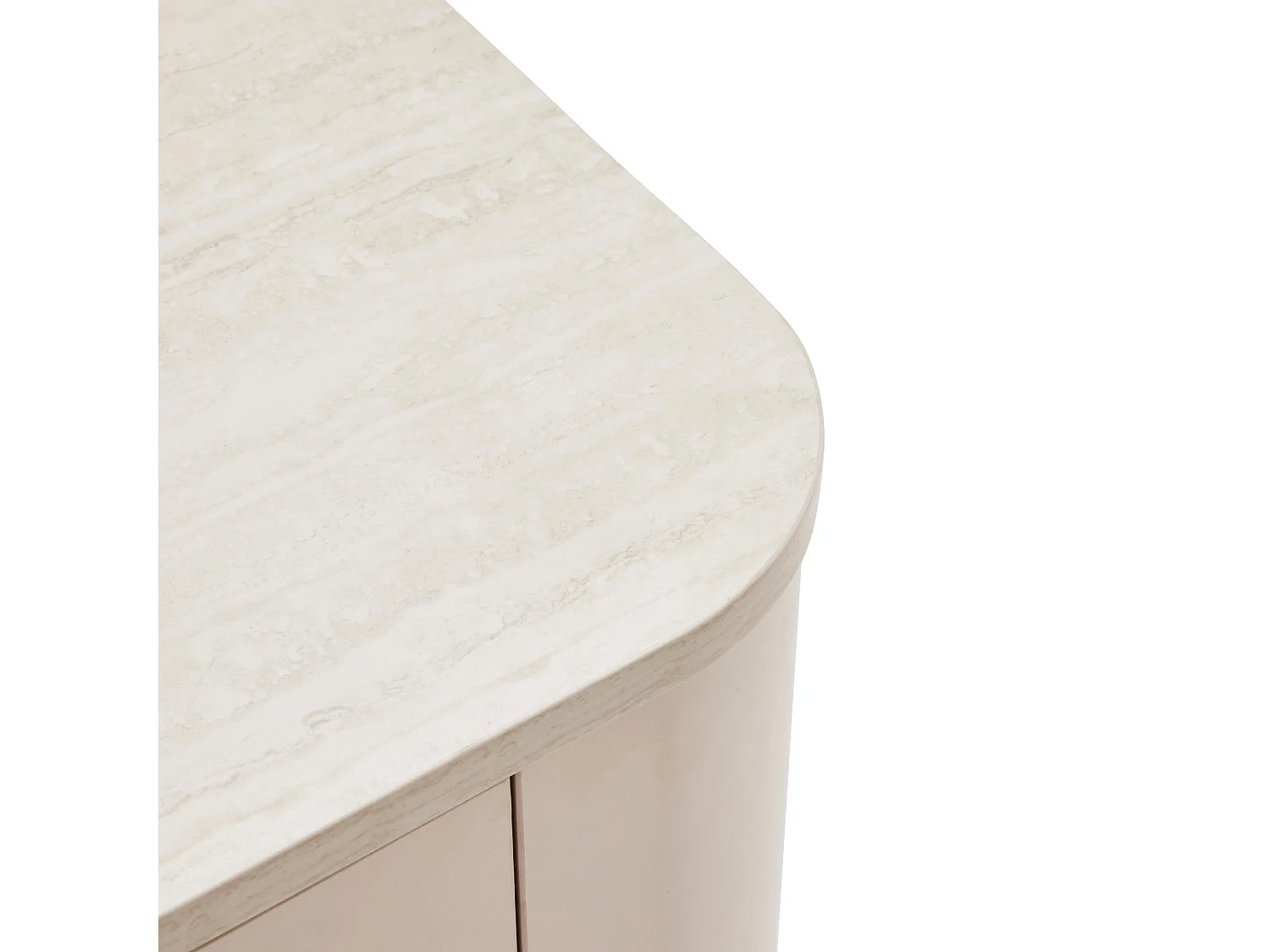 Buffet uni 3 portes L 120 cm crème