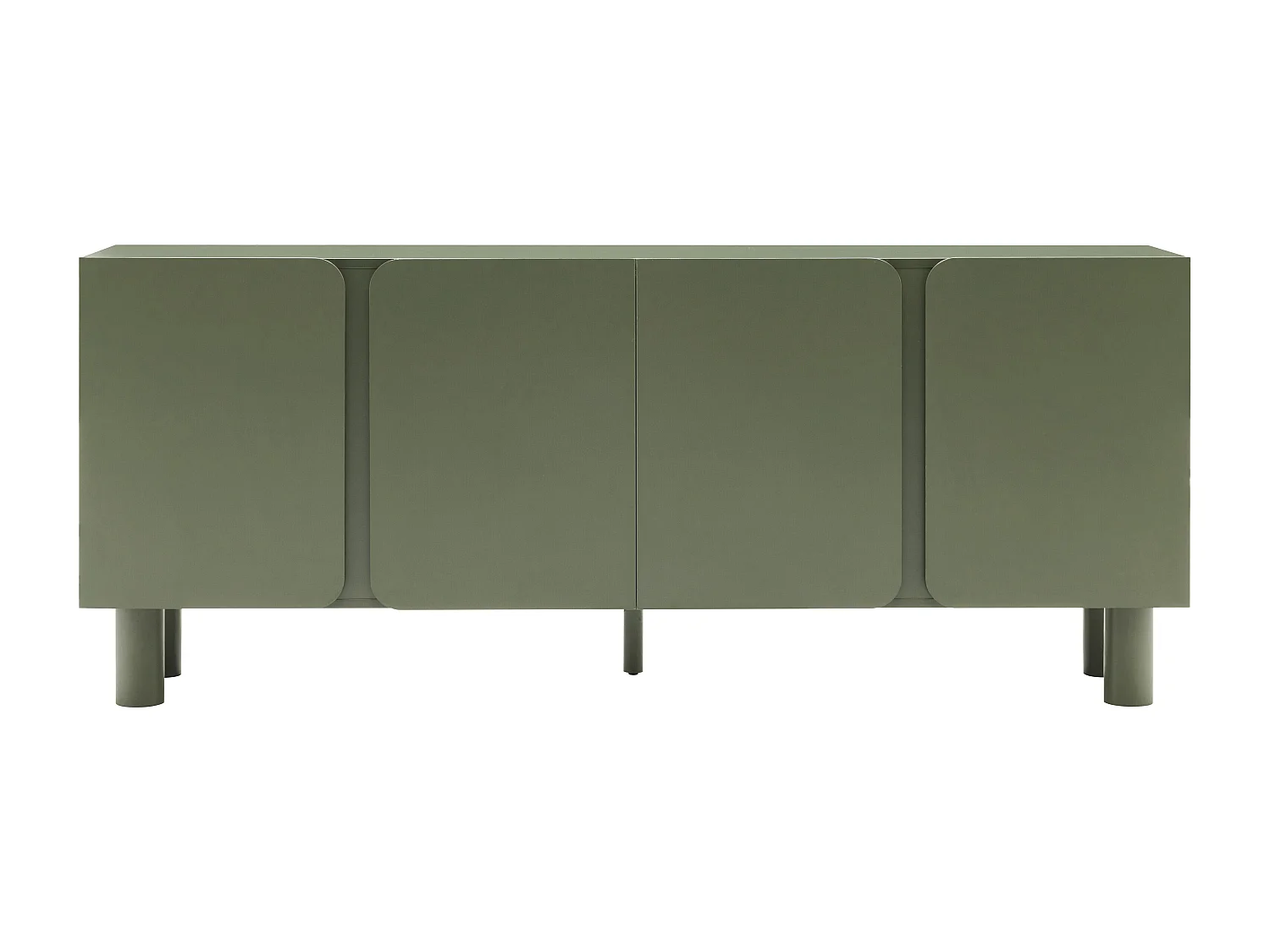 Buffet uni 4 portes L 180 cm vert olive