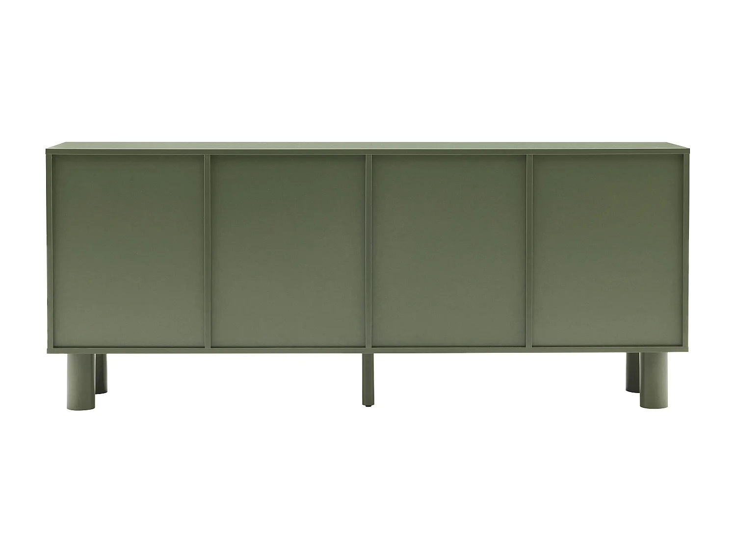 Buffet uni 4 portes L 180 cm vert olive