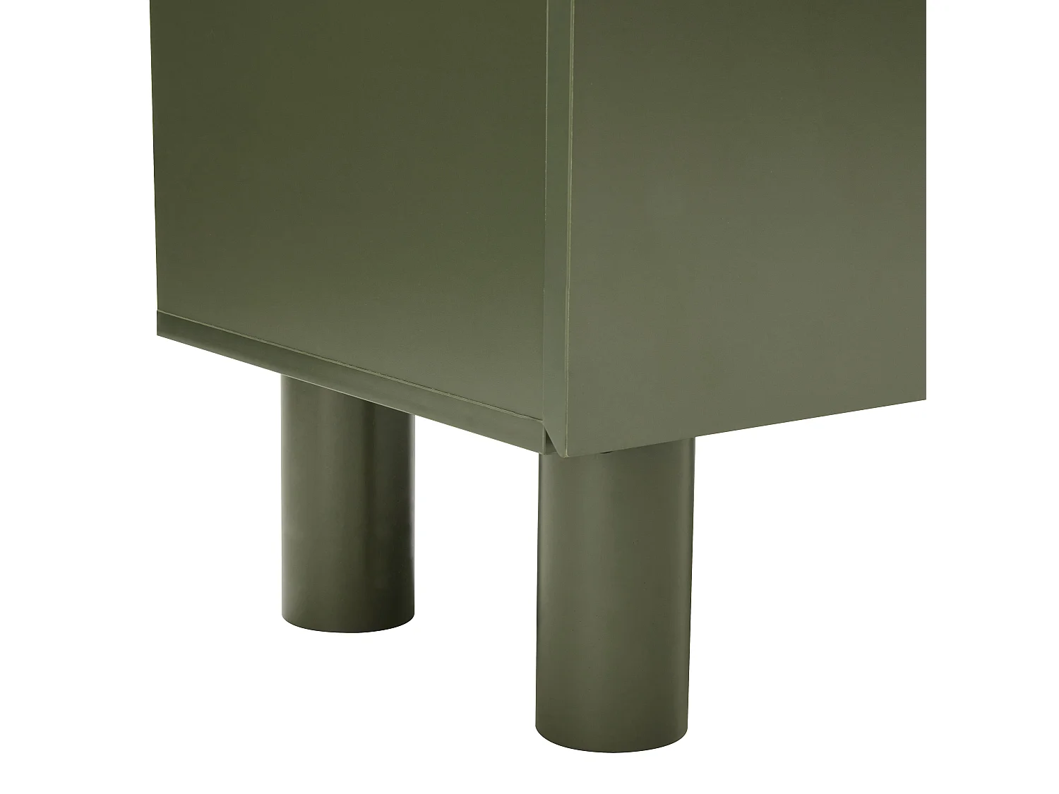 Buffet uni 4 portes L 180 cm vert olive