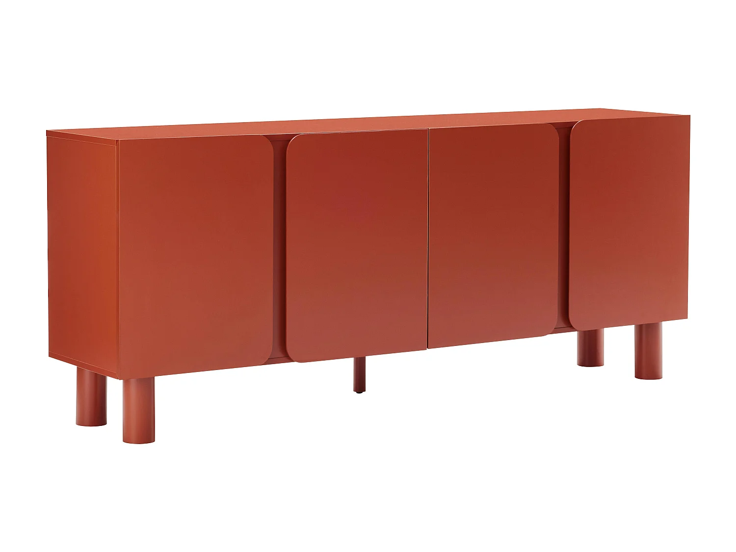 Buffet uni 4 portes L 180 cm orange