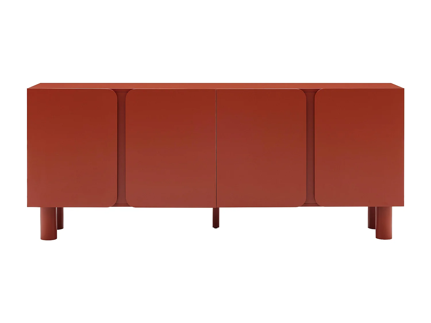 Buffet uni 4 portes L 180 cm orange