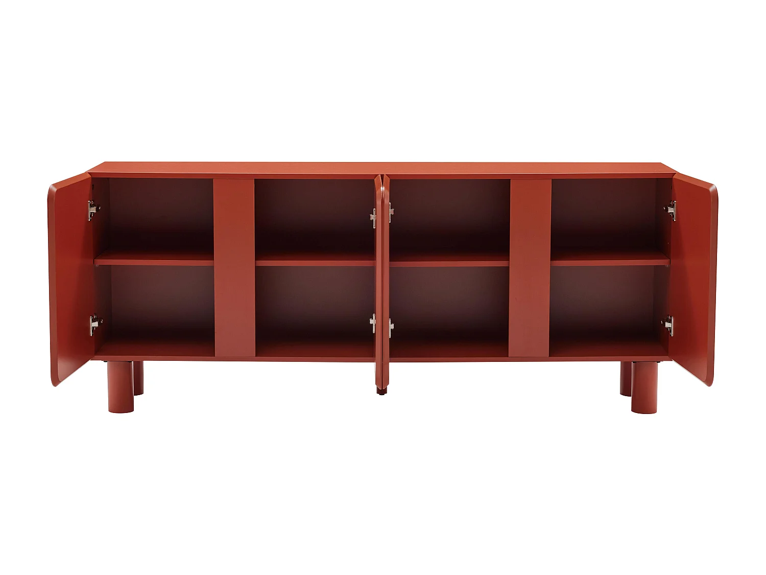 Buffet uni 4 portes L 180 cm orange