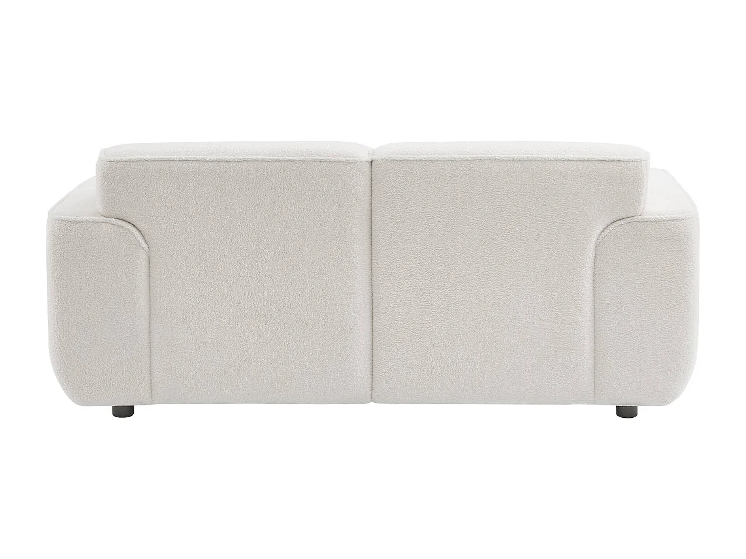 Canapé 2 places. tissu bouclette. 2 coussins déhoussables. Wallas  L 178 x P 97.5 x H 73cm