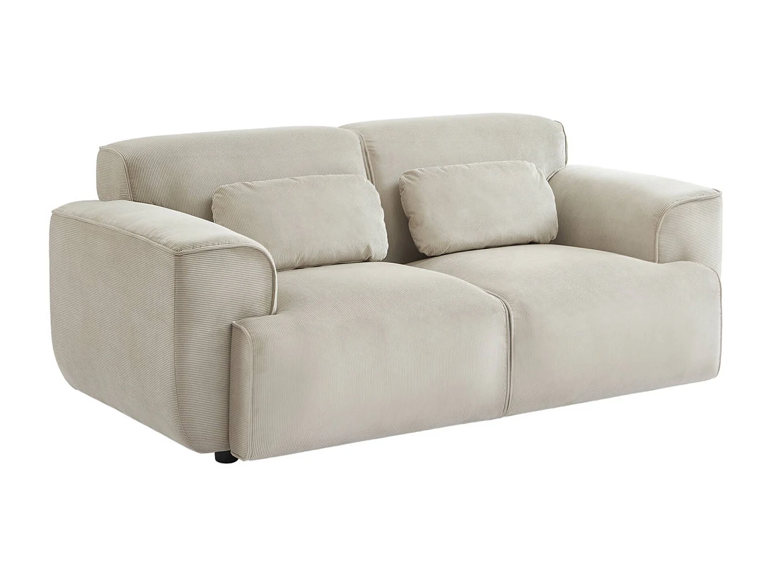 Canapé. Wallas. 2 places. tissu velours côtelé L 180 x P 98 x H 73cm