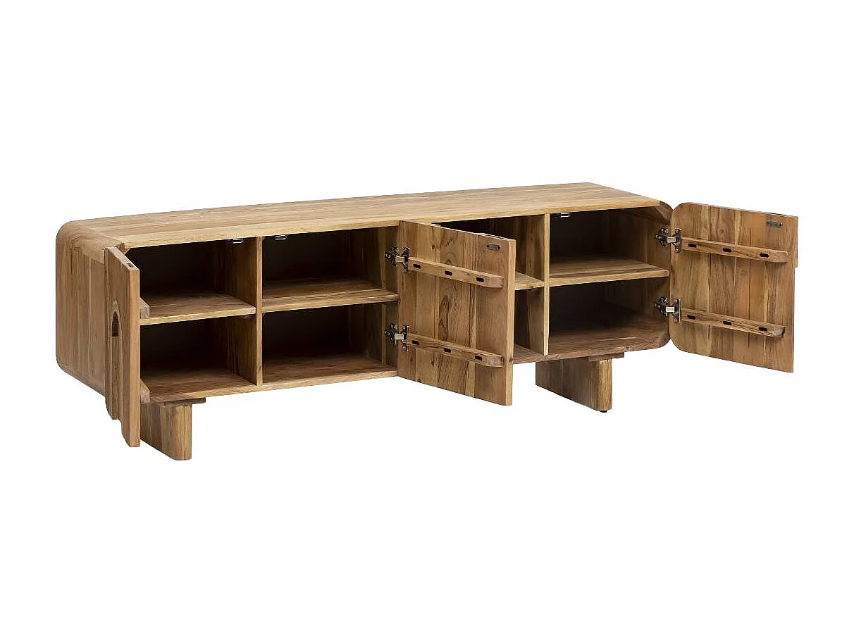 Meuble TV en bois d'acacia Tilio