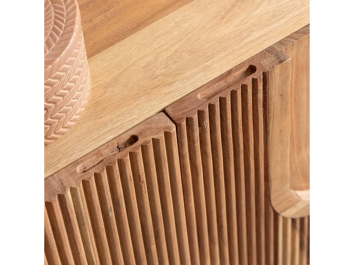 Meuble TV en bois d'acacia Tilio