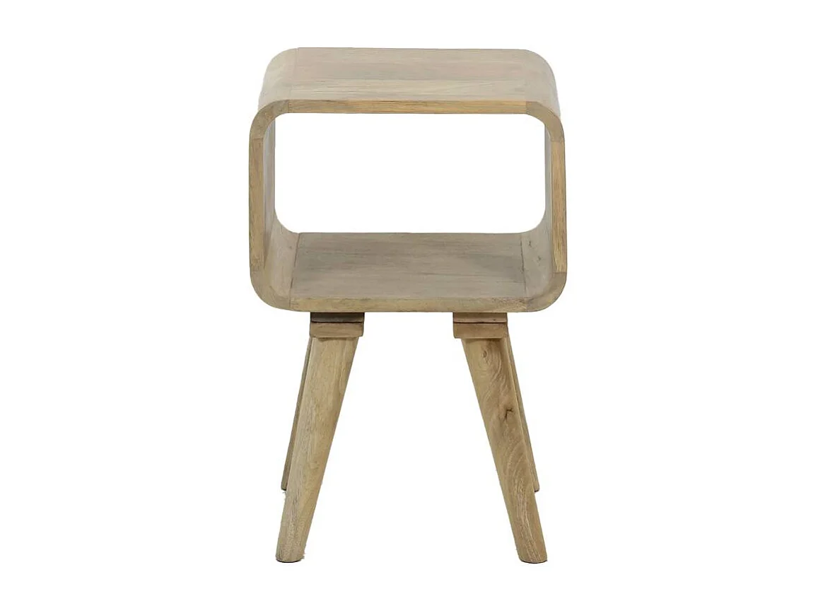 Bout de canapé avec niche en bois de manguier Maëva