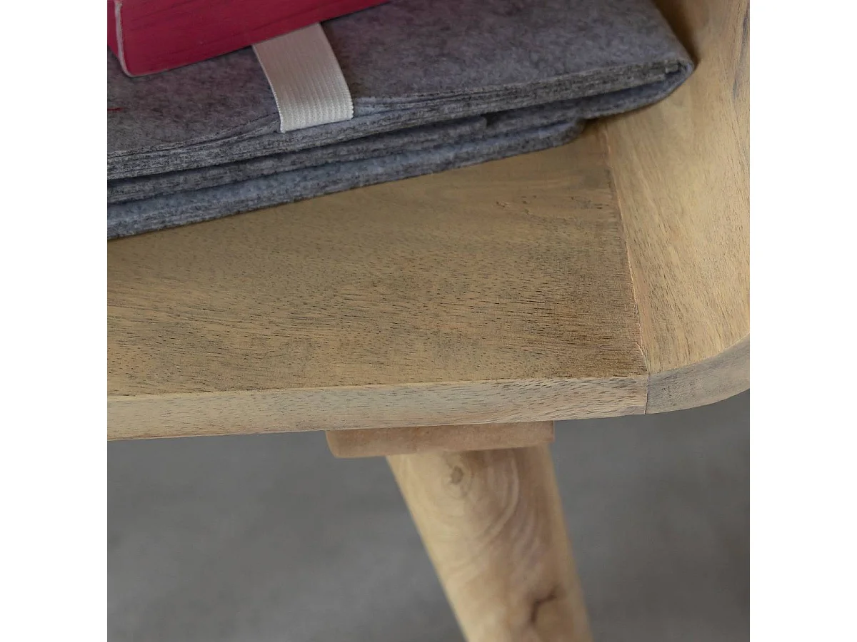Table de chevet avec niche en bois de manguier Maëva