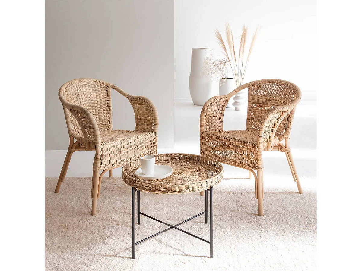 Sillón en ratán Nohan