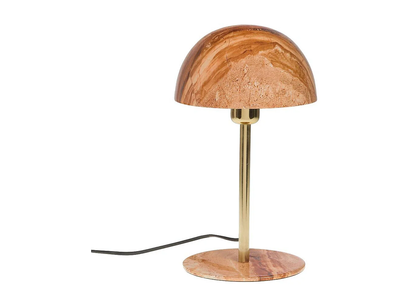 Lampe Basile en métal marbré terrazzo