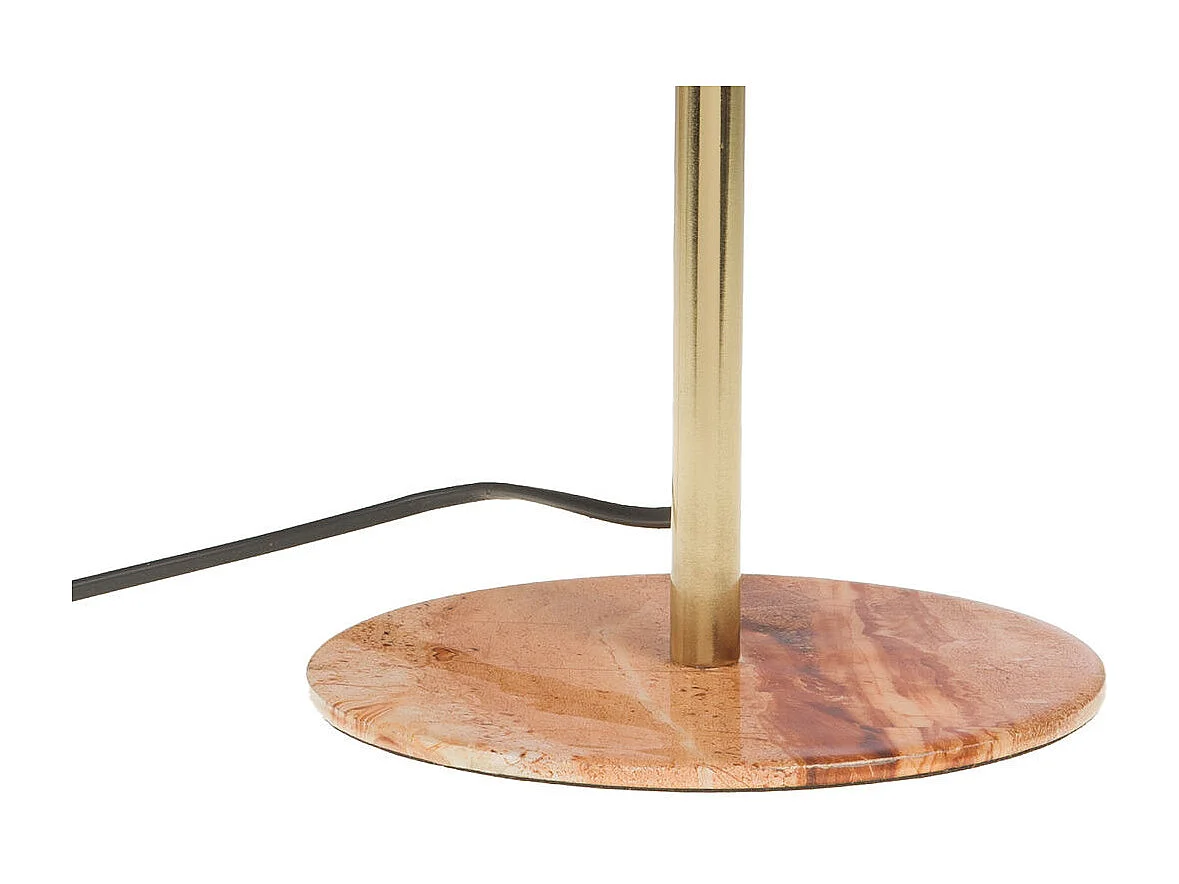 Lampe Basile en métal marbré terrazzo