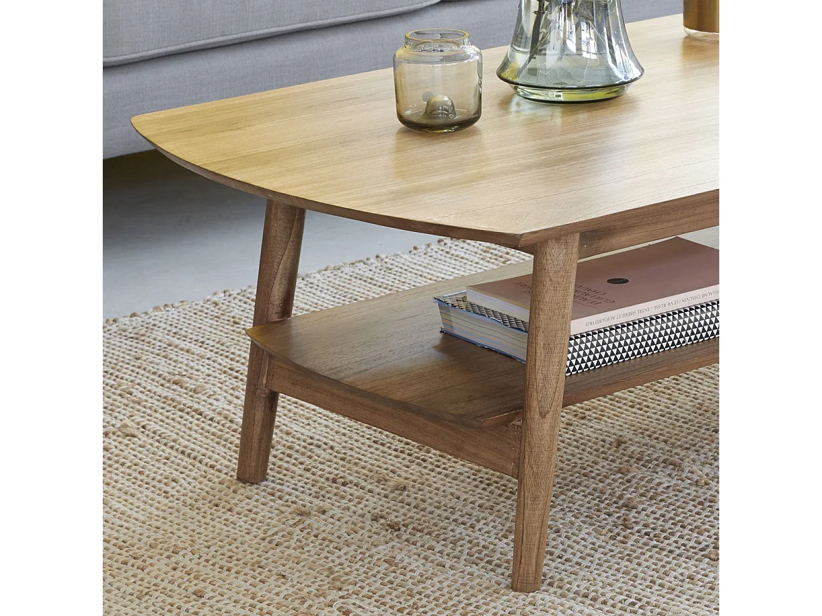 Table basse en mindi massif 130 cm