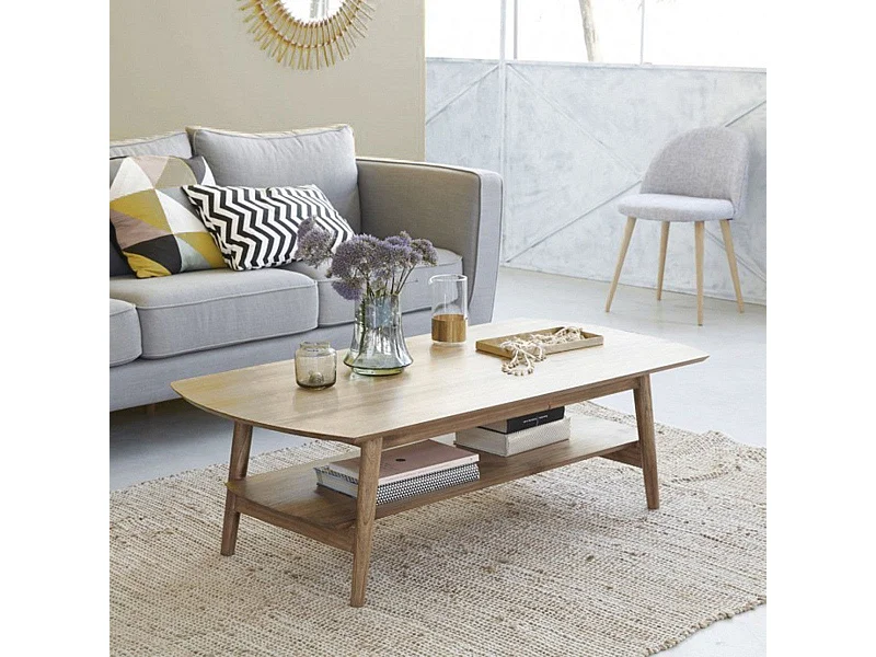 Table basse en mindi massif 130 cm