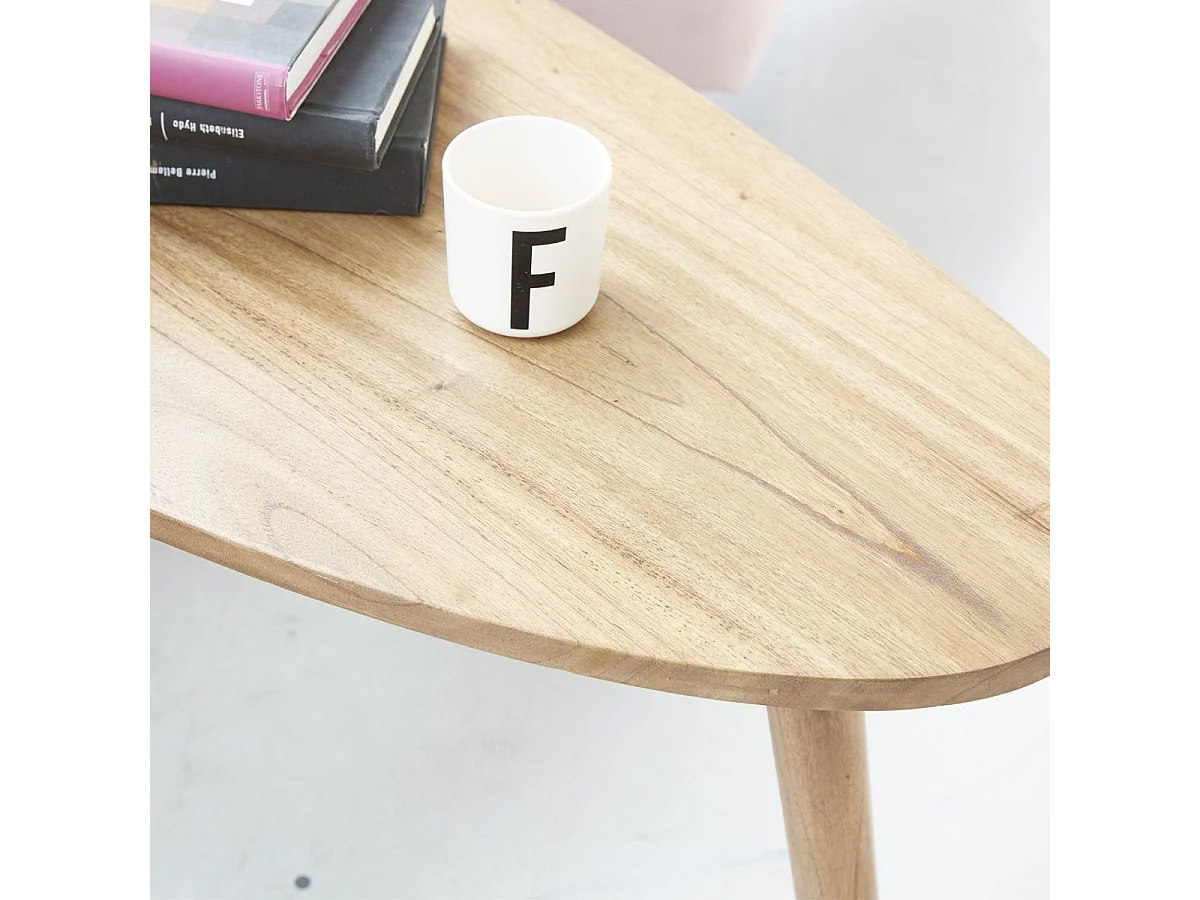 Mesa de centro de madera de mindi 62