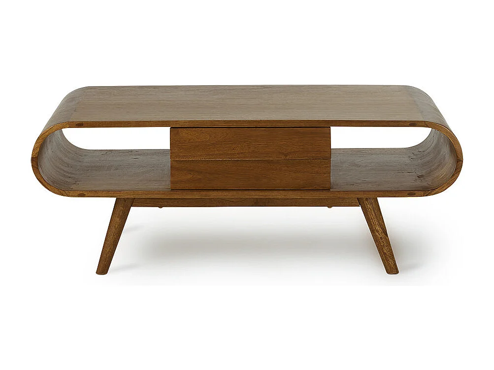 Tavolo basso in mindi massello