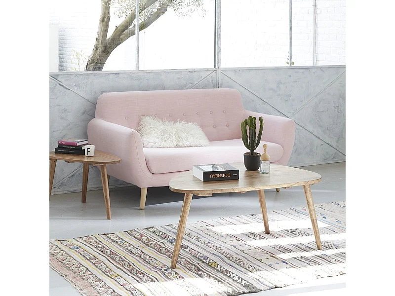 Mesa de centro de madera de mindi 100