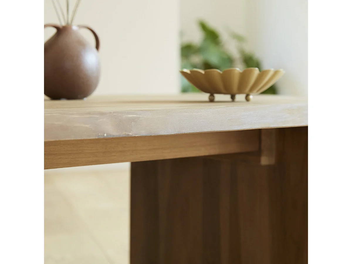 Table basse en bois de teck 120 cm