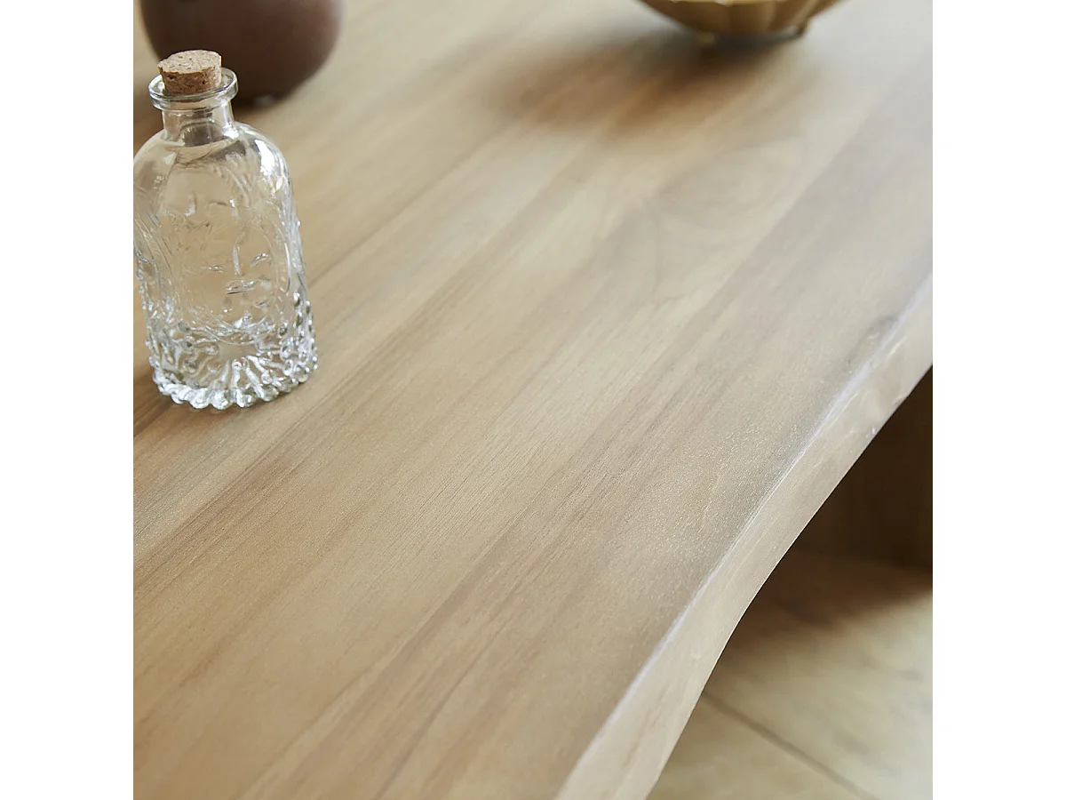 Table basse en bois de teck 120 cm
