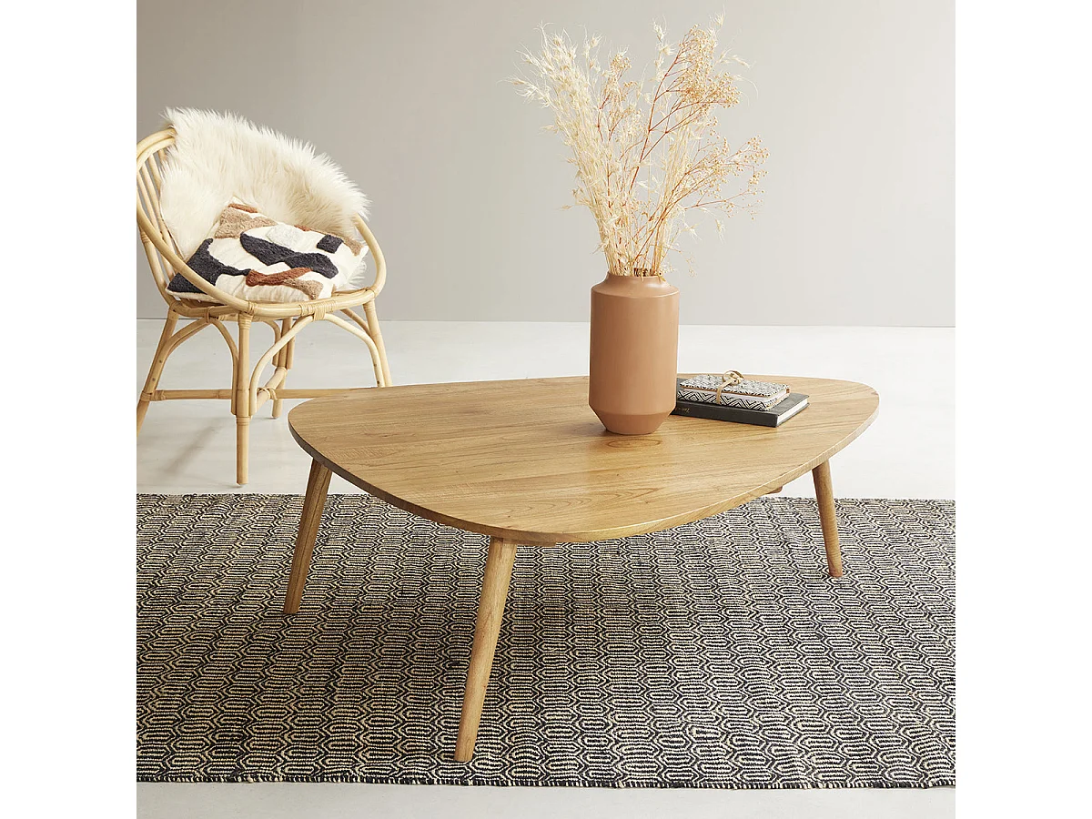 Table basse en mindi massif 120 cm