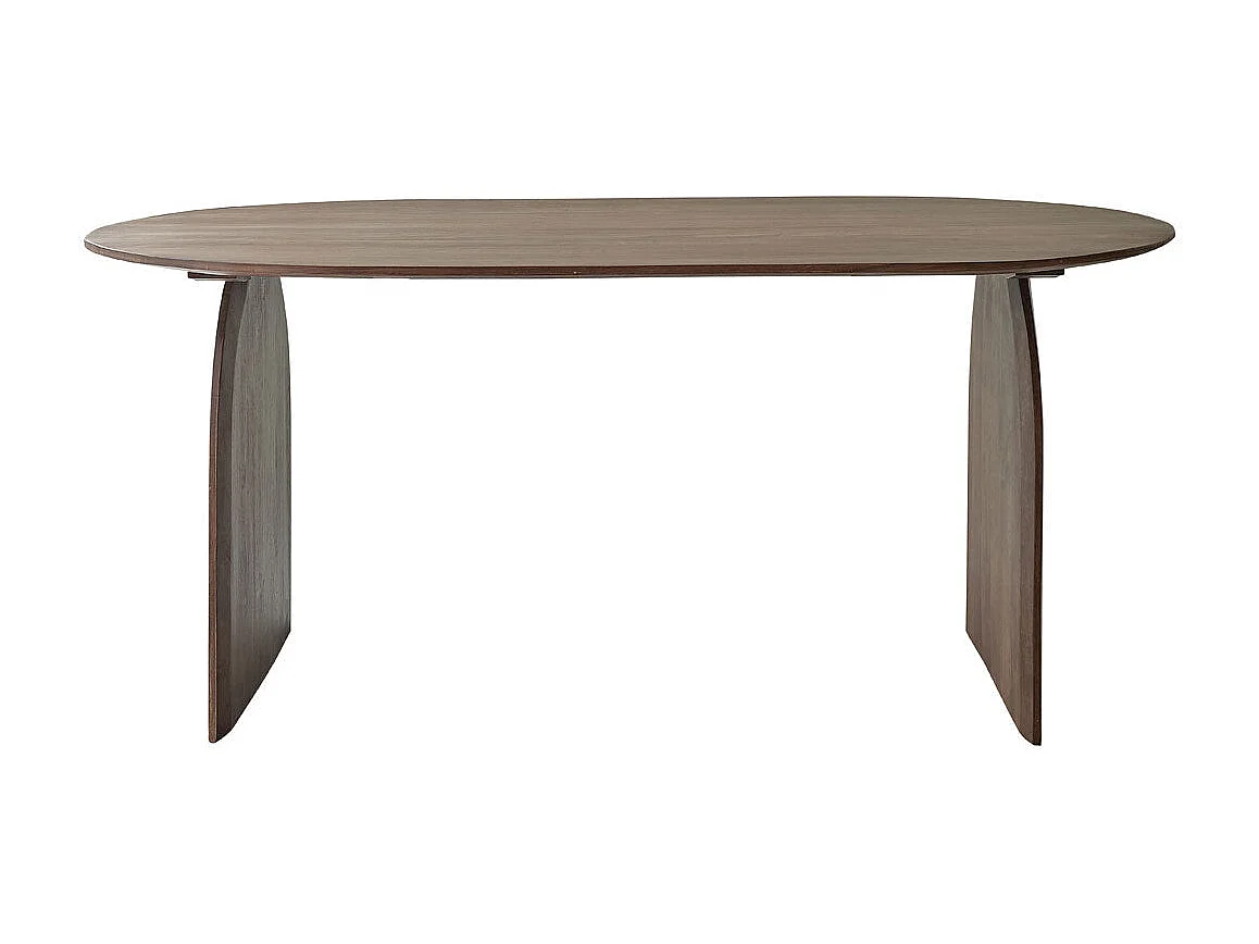 Table en manguier massif finition noyer 8 pers.