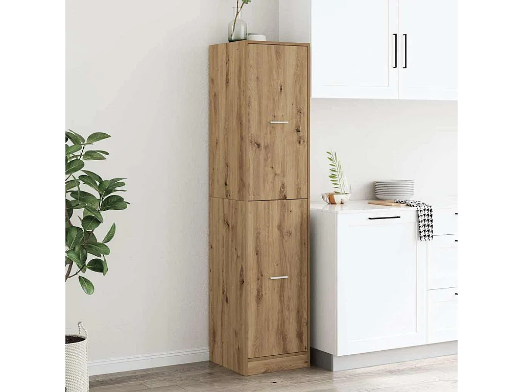Armoire d'apothicaire chêne artisanal bois d'ingénierie