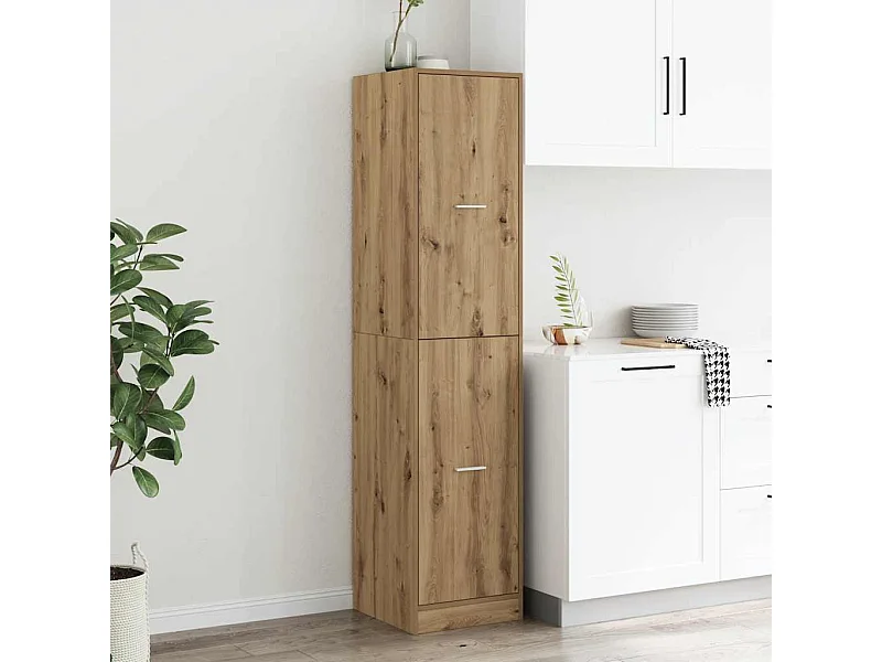 Armoire d'apothicaire chêne artisanal bois d'ingénierie