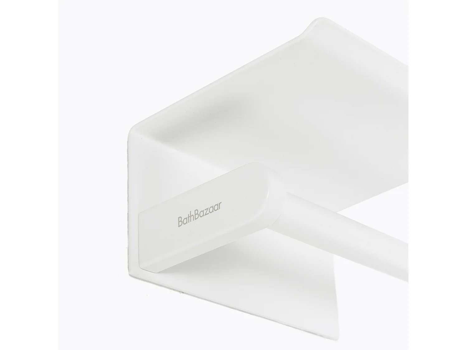 Dérouleur WC à coller ou à fixer blanc Connect - BATHBAZAAR