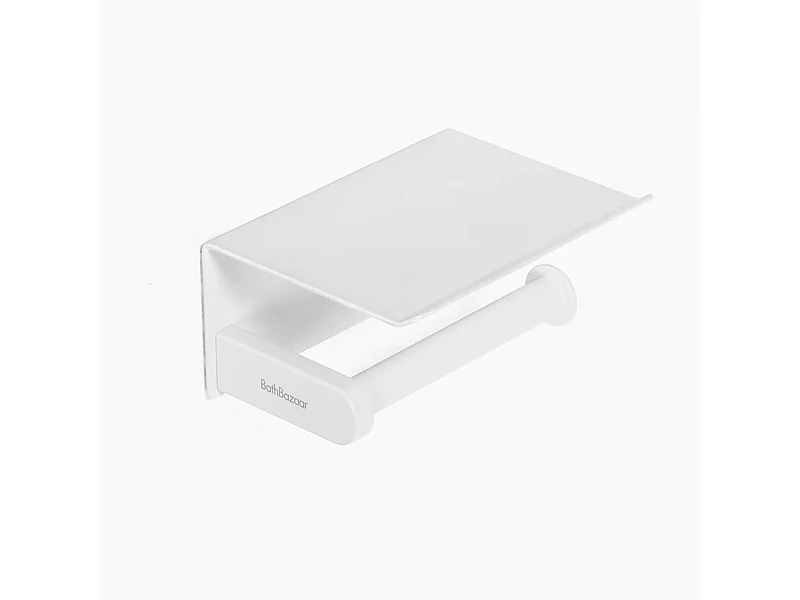 Dérouleur WC à coller ou à fixer blanc Connect - BATHBAZAAR