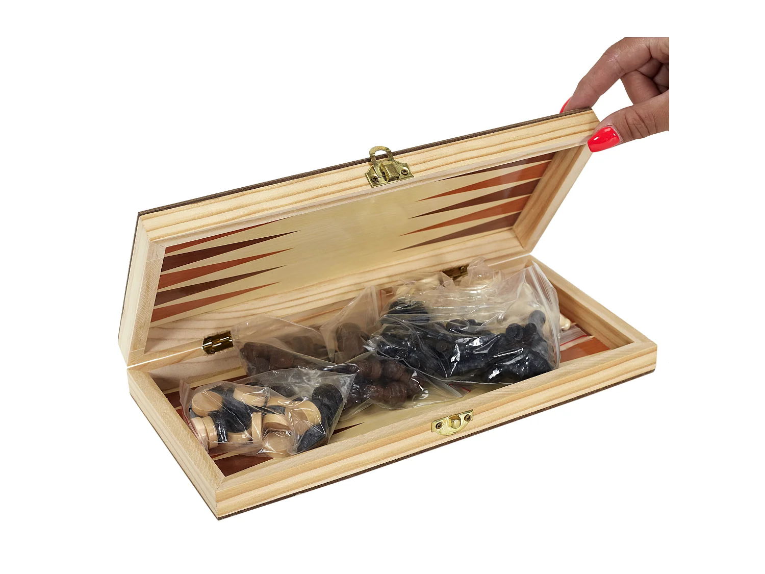 Jeu de Société - MISTER GADGET - 3 En 1 - Bois - Marron