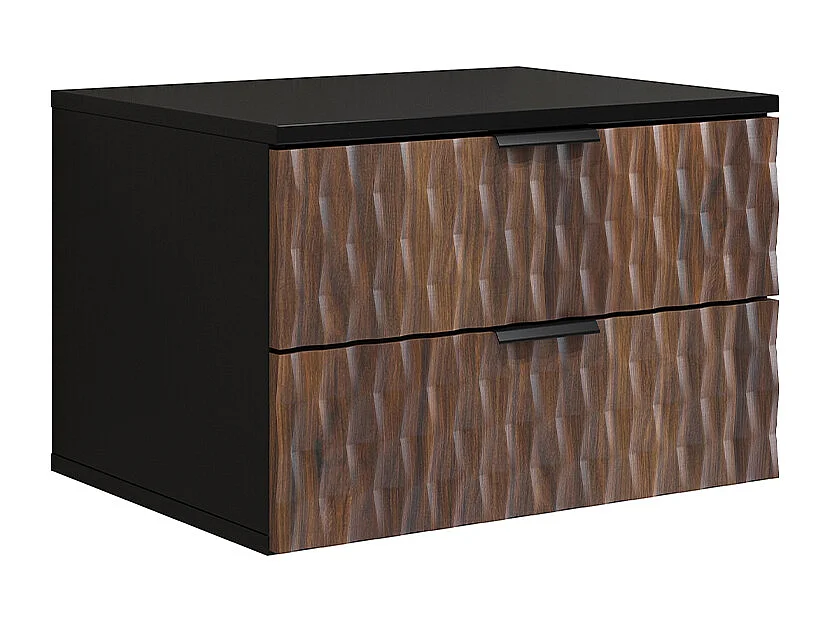 Meuble sous-vasque 60cm plan de toilette Nevia Bois et Noir