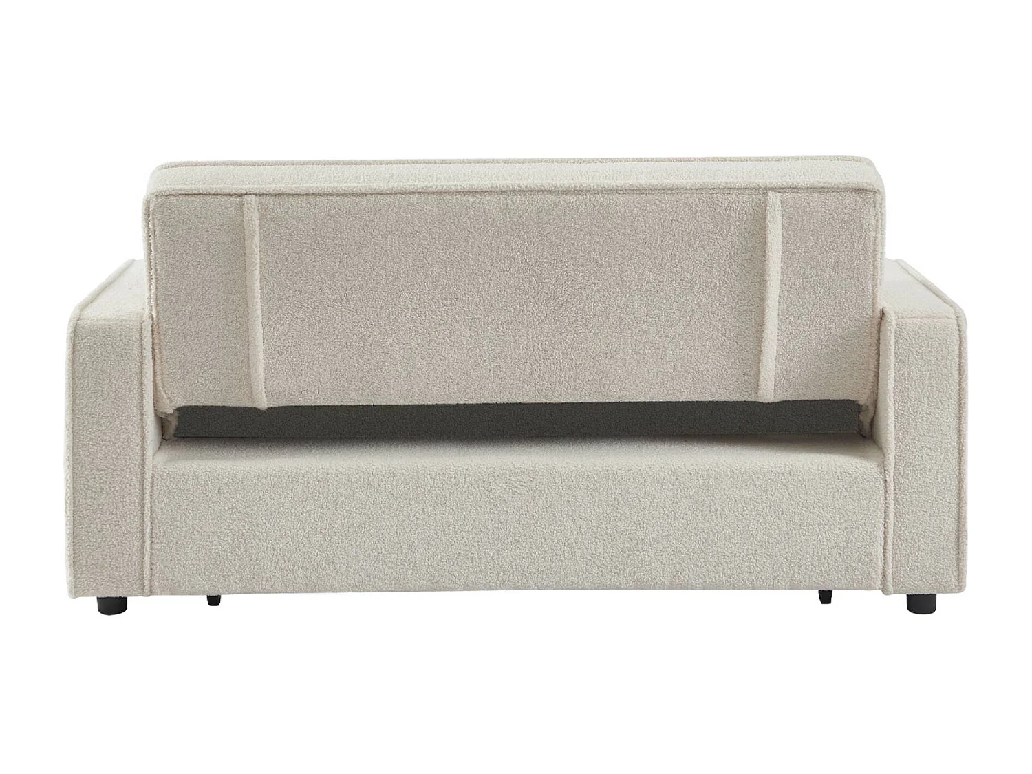 Sofá cama borreguito de 3 plazas crema