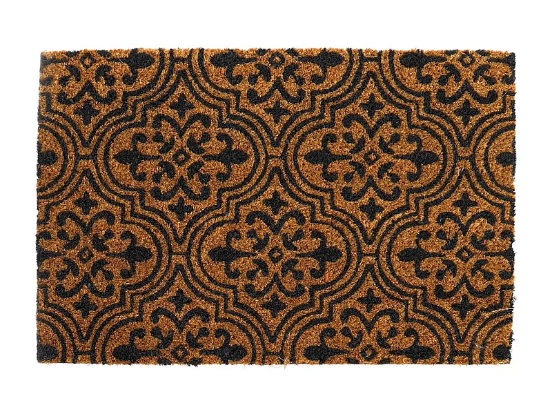 Paillasson en fibres de coco Arabesques 60 x 40 cm modèle aléatoire