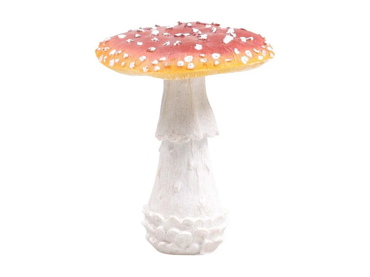 Champignon amanite tue-mouche en résine Forest 15 x 15 x 18 cm