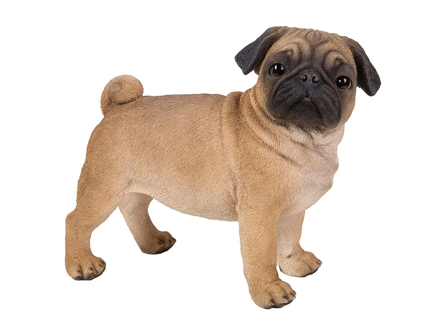 Carlin debout en résine 33 cm