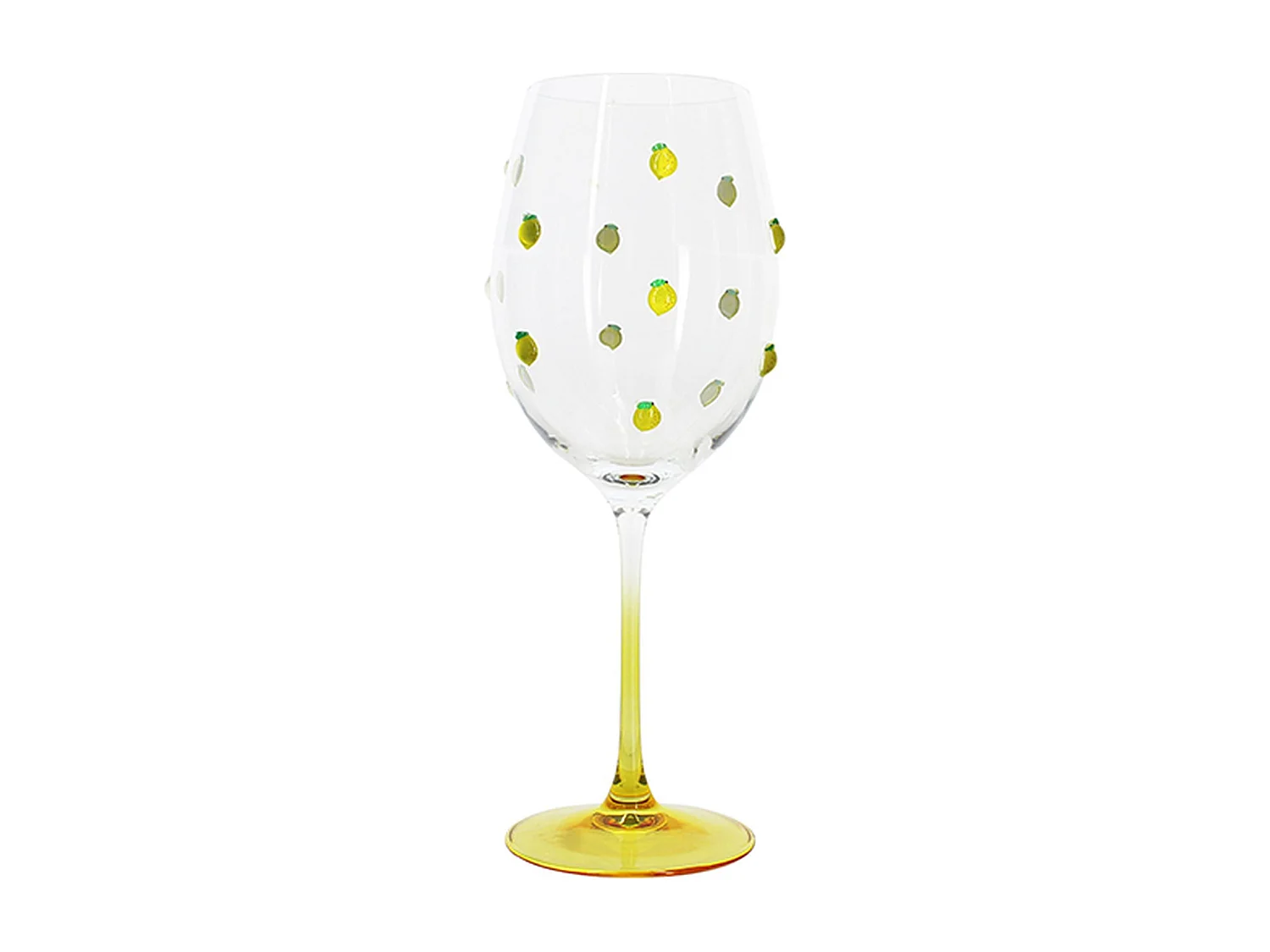 Novastyl - Lot De 4 Verres à Pied 43.5cl En Verre Citron
