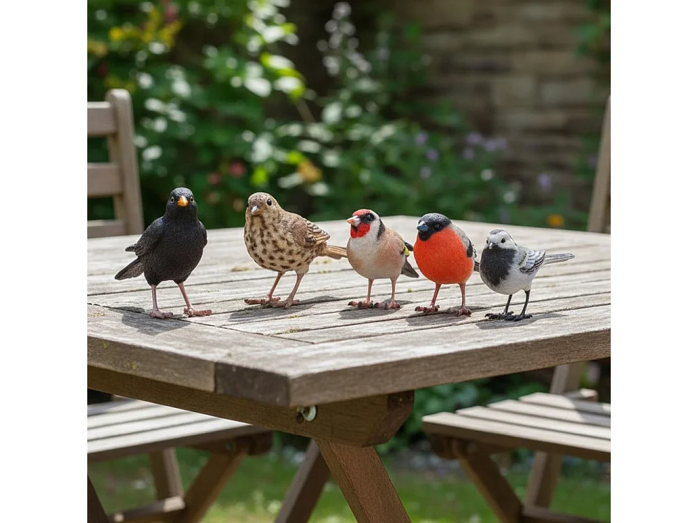 Oiseau décoratif extérieur en polyrésine Chardonneret